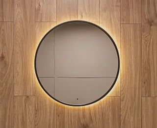 Зеркало с подсветкой ArtMax Asti AM-Ast-800-DS-FNC-Nero 80 см чёрный